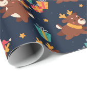 かわいいクリスマストナカイ ラッピングペーパー (ロールコーナー)