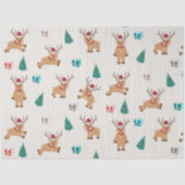 かわいいクリスマストナカイ 薄葉紙 (正面)