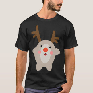 かわいいクリスマストナカイ Tシャツ