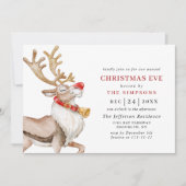 かわいいクリスマストナディアホリデークリスマスイブ 招待状 (正面)