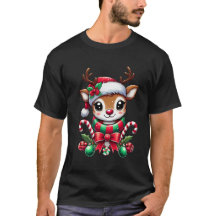 かわいいクリスマストラントシャツ