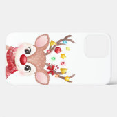 かわいいクリスマストリのトナカイ Case-Mate iPhoneケース (裏面 (横))