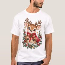 かわいいクリスマストリトウギフトホリデーTシャツ