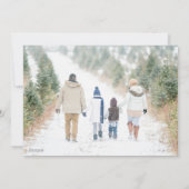 かわいいクリスマスドゥードルホリデー シーズンカード (裏面)