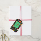 かわいいクリスマスドッグ ギフトタグ (より糸付き)