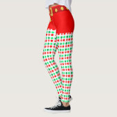 かわいいクリスマスドットレギンス レギンス (左)