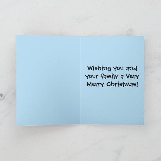 かわいいクリスマスドルフィンクリスマスカード シーズンカード (内部)