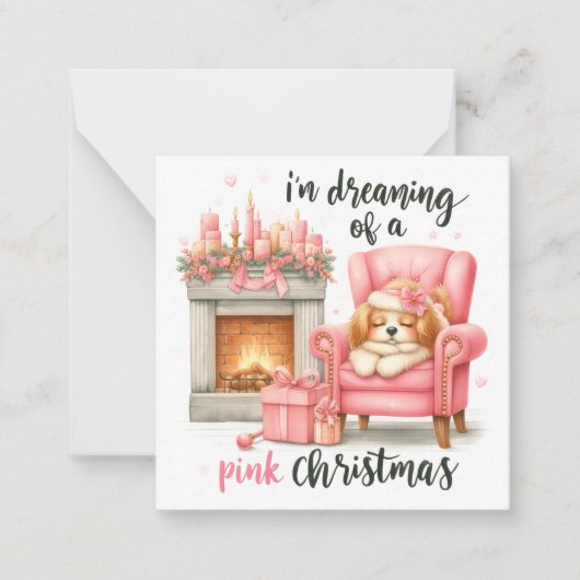 かわいいクリスマスノテレツ ノートカード (正面)