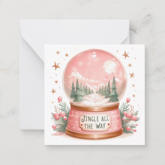 かわいいクリスマスノテレツ ノートカード (正面)