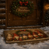 かわいいクリスマスノームのドアマット ドアマット