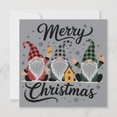 かわいいクリスマスノーム クリスマスツリー シーズンカード (正面)