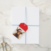 かわいいクリスマスハイランドカウギフトラベル ギフトタグ (より糸付き)