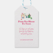 かわいいクリスマスハウス ギフトタグ (裏面)