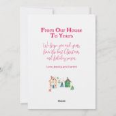 かわいいクリスマスハウス シーズンカード (裏面)