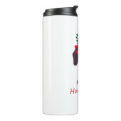 かわいいクリスマスハッピーハウリデイズドキシードシュント犬 タンブラー (回転左)