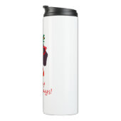 かわいいクリスマスハッピーハウリデイズドキシードシュント犬 タンブラー (回転右)