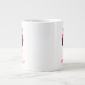 かわいいクリスマスハッピーハウリデイズドッグダックスシュントウキエ ジャンボコーヒーマグカップ (正面)