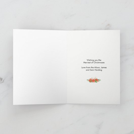 かわいいクリスマスハムスターカード シーズンカード (内部)