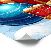 かわいいクリスマスバニー ポスター (角)