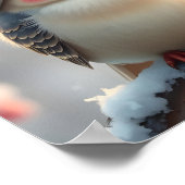 かわいいクリスマスバードデジタル ポスター (角)