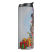 かわいいクリスマスパグ犬 タンブラー (回転左)