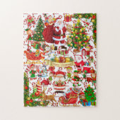 かわいいクリスマスパズルはマウスを見つけることができる ジグソーパズル (縦)