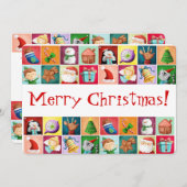 かわいいクリスマスパターンカード シーズンカード (正面/裏面)