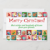 かわいいクリスマスパターンカード シーズンカード (裏面)