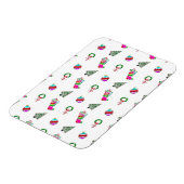 かわいいクリスマスパターン マグネット (左側)