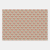 かわいいクリスマスパターン ラッピングペーパーシート (正面3)