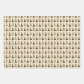 かわいいクリスマスパターン ラッピングペーパーシート (正面2)