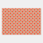 かわいいクリスマスパターン ラッピングペーパーシート (正面)