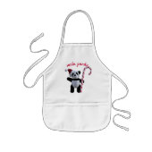 かわいいクリスマスパンダベアカスタム子供用エプロン 子供用エプロン (正面)