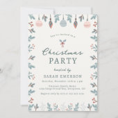 かわいいクリスマスパーティの招待状 招待状 (正面)
