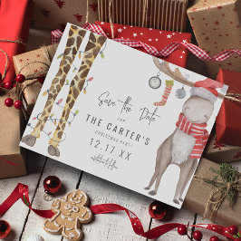 かわいいクリスマスパーティーのお知らせ 案内ポストカード