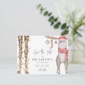 かわいいクリスマスパーティーのお知らせ 案内ポストカード (スタンド正面)