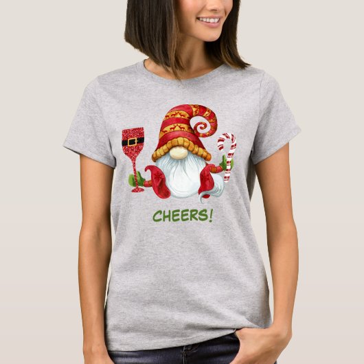 かわいいクリスマスパーティー格言応援 Tシャツ (正面)