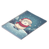 かわいいクリスマスヒツジ ノートブック (左側)