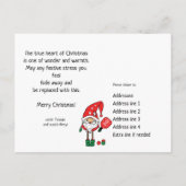 かわいい🎅クリスマスピックボールはがき ポストカード (裏面)