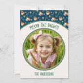 かわいいクリスマスフォトホットココアパーティー シーズンカード (正面)