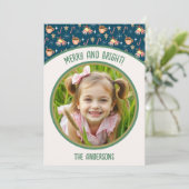 かわいいクリスマスフォトホットココアパーティー シーズンカード (スタンド正面)