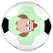 かわいいクリスマスフクロウのサッカーボール サッカーボール (回転)