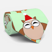 かわいいクリスマスフクロウのネクタイ ネクタイ (ロール)