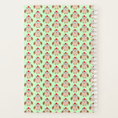 かわいいクリスマスフクロウパーソナライズされたル プランナー手帳 (裏面)