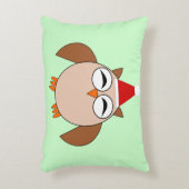 かわいいクリスマスフクロウ枕 アクセントクッション (正面(垂直))