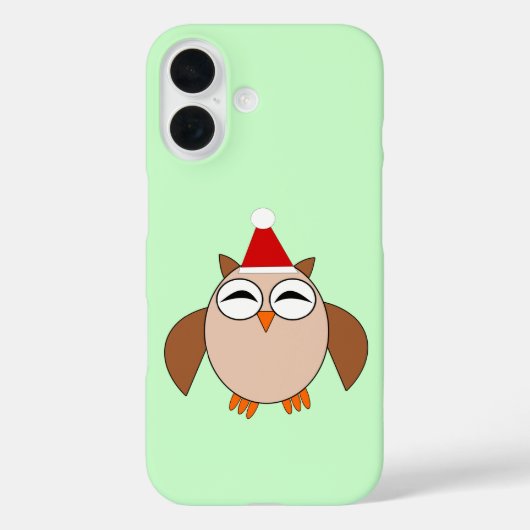 かわいいクリスマスフクロウiPhoneケース Case-Mate iPhoneケース (裏面)