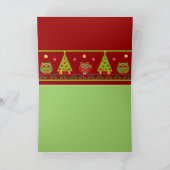 かわいいクリスマスフール&カスタム文字カード シーズンカード (内部)