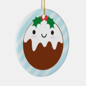 かわいいクリスマスプディング セラミックオーナメント (右)
