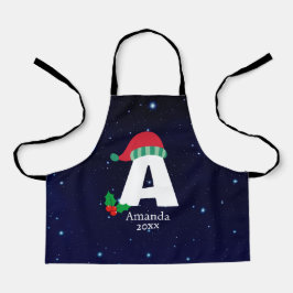 かわいいクリスマスプレゼントのグリーティングシーズン エプロン