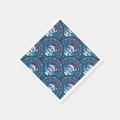 かわいいクリスマスベアーマンダラデコスケールデコページ スタンダードカクテルナプキン (角)